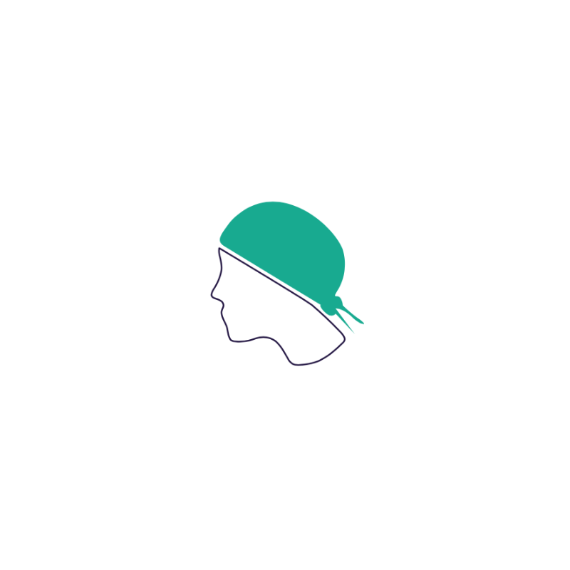 ROBIN HAT - Cagoule chirurgical VIOLET Cheveux Longs Avec système de  fixation sur le calot - 100% coton : : Commerce, Industrie et  Science